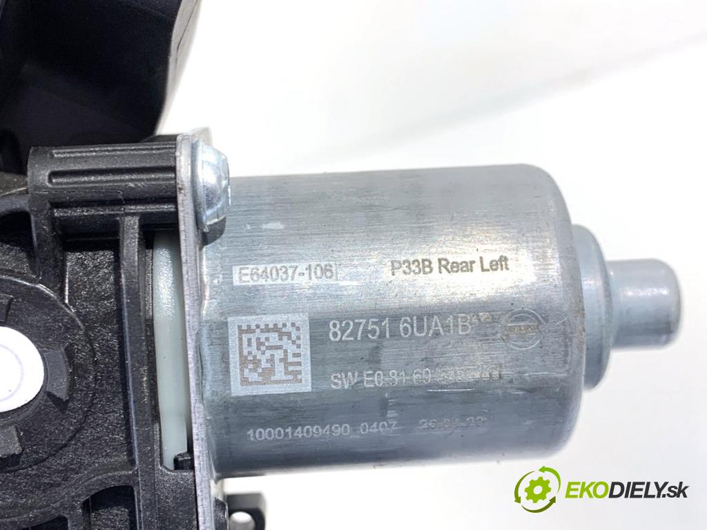 NISSAN QASHQAI J12 SUV 2023 116 kW 1.3 DIG-T 1332 mechanismus okna levý zadní část 827016UA1B