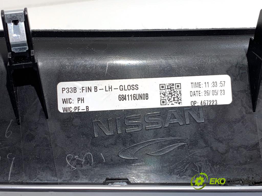 NISSAN QASHQAI J12 SUV 2023 116 kW 1.3 DIG-T 1332 lišty kryt 682116UU0A 684116UN0B (Lišta)