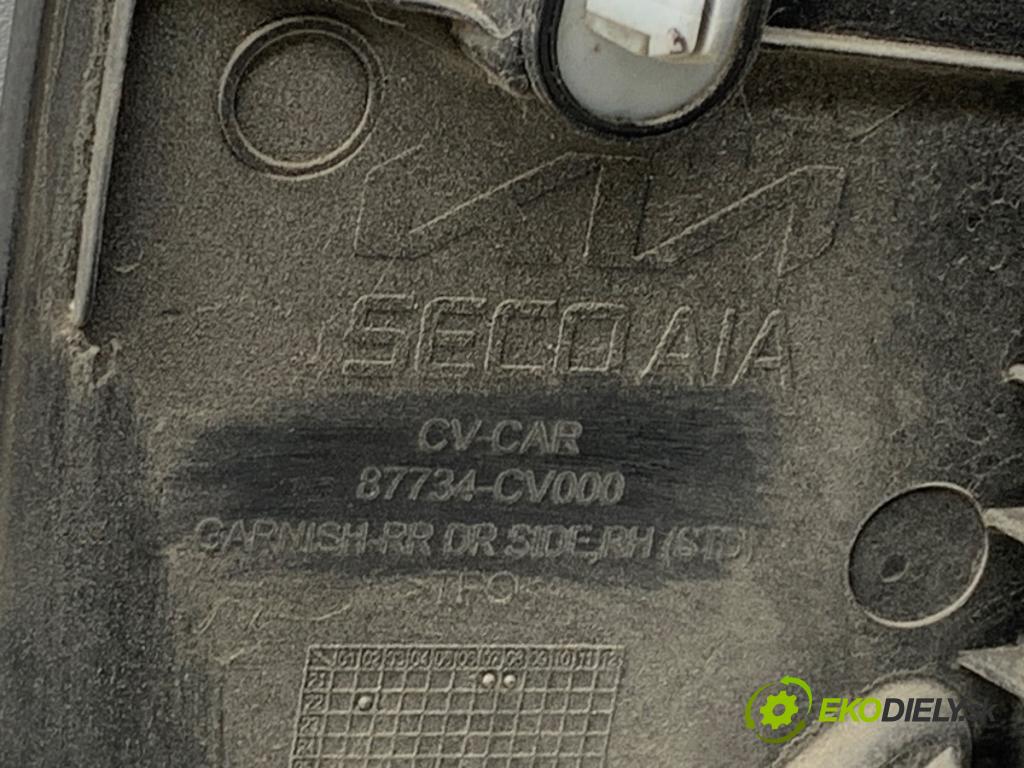 KIA EV6 liftback 2022 239 kW 77 AWD  lišta dveře pravý zadní část 87734-CV000