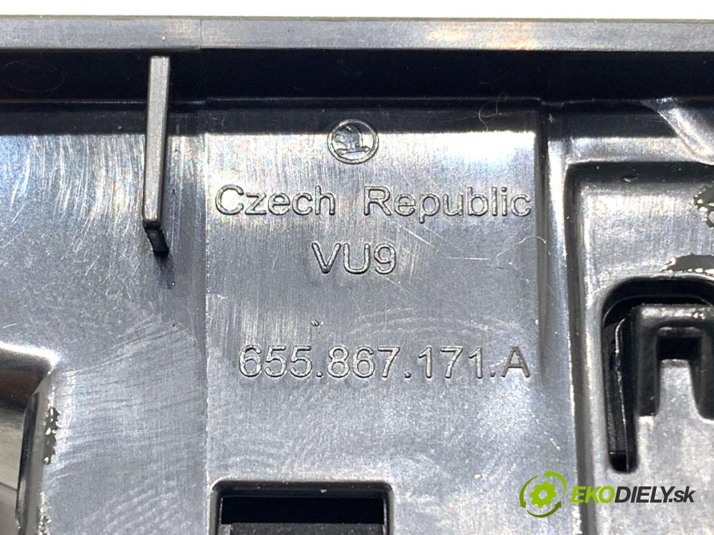 SKODA KAMIQ SUV 2025 110 kW 1.5 TSI 1495 přepínač oken 5G0959857D (Páčky pod volantem)