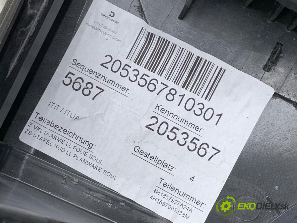 AUDI A8 D4 sedan 2016 445 kW S8 plus quattro 3993 Palubná doska VANKÚŠ: spolujazdca 4H1857009