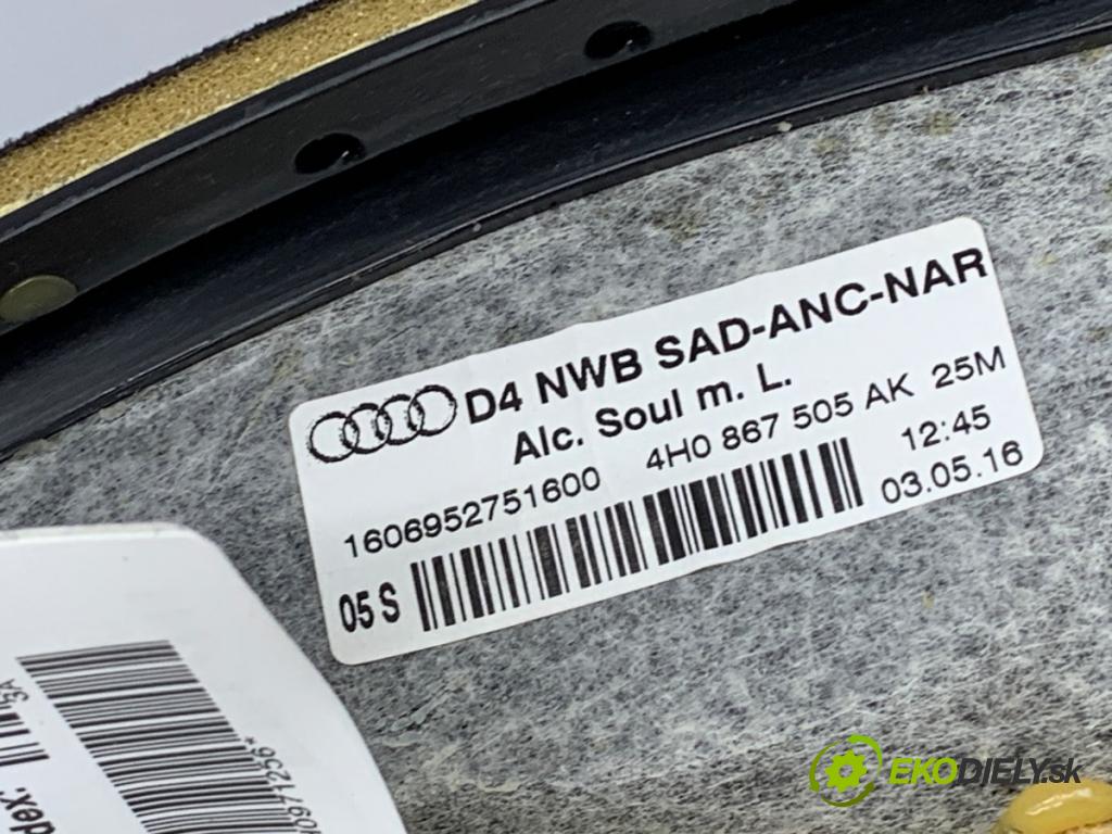 AUDI A8 D4 sedan 2016 445 kW S8 plus quattro 3993 stropní tapacír ALCANTARA 4H0867505AK