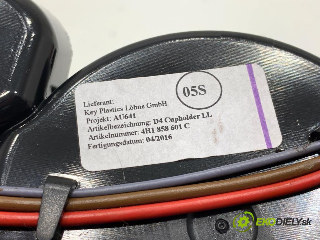 AUDI A8 D4 sedan 2016 445 kW S8 plus quattro 3993 Držiak na nápoje 4H1858601C (Držiak (úchyt) na nápoje)
