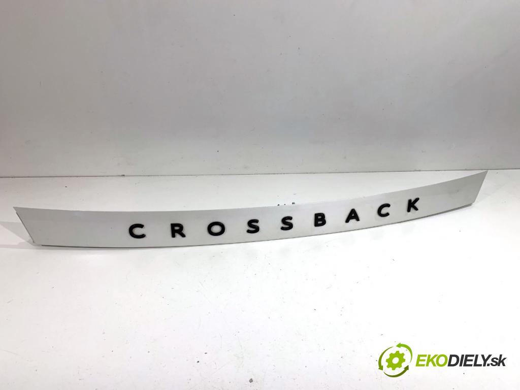 DS DS 4 / DS 4 CROSSBACK liftback 2018 88 kW 1.6 BlueHDi 120 1560 lišta dveří zadní část 9687506277