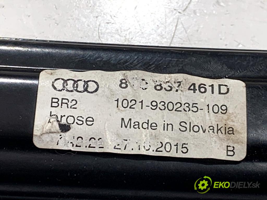 AUDI A5 8T coupe 2016 140 kW 2.0 TDI quattro 1968 mechanismus okna levý přední část 8T0837461D