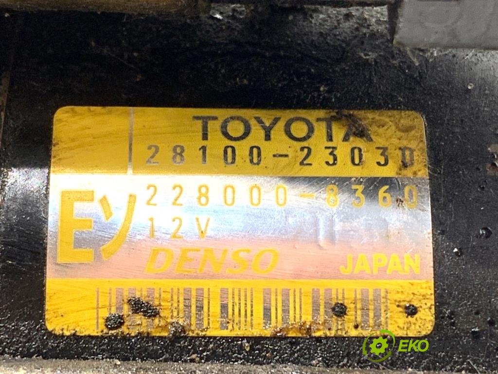 TOYOTA YARIS II liftback 2006 64 kW 1.3 VVT-i (SCP90_) 1298 startér 28100-23030 (Startér)