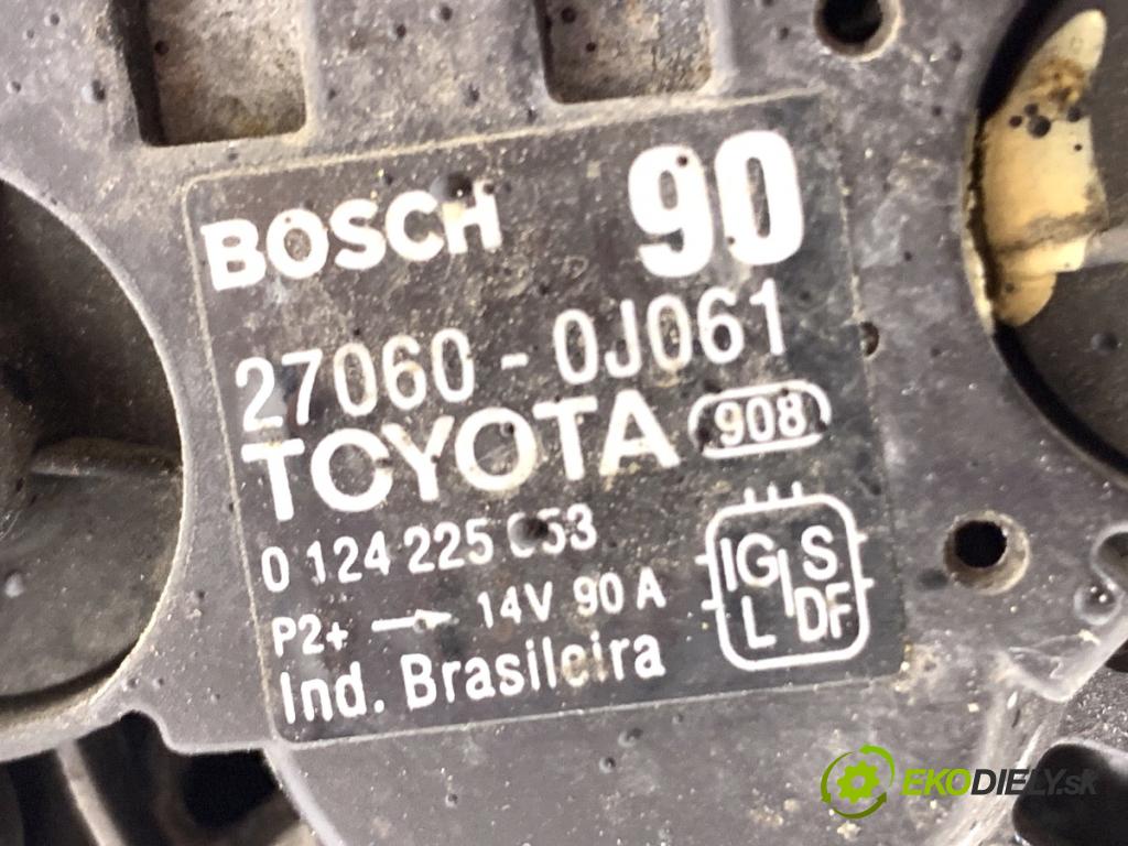 TOYOTA YARIS II liftback 2006 64 kW 1.3 VVT-i (SCP90_) 1298 Alternátor 27060-0J061 (Alternátor)
