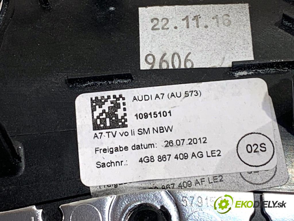 AUDI A7 4G liftback 2017 245 kW 3.0 TFSI quattro 2995 lišty kryt 4G8867409AG 4G8853189AP (Lišta)