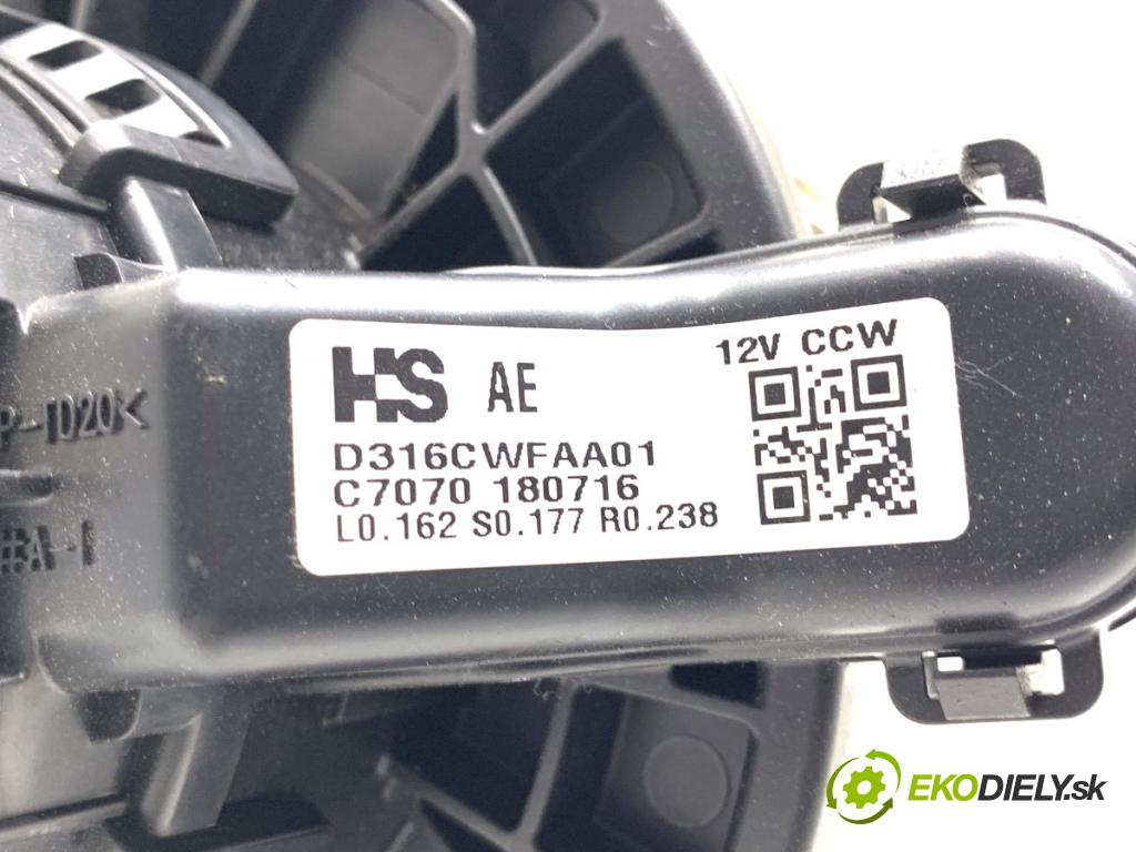 KIA NIRO SUV 2018 77 kW 1.6 GDI Hybrid 1580 ventilátor kúrenia D316CWFAA01