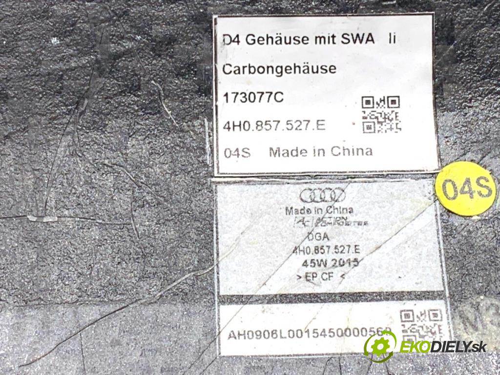 AUDI A8 D4 sedan 2016 445 kW S8 plus quattro 3993 Obal zrkadla ľavá strana CARBON: 4H0857527E