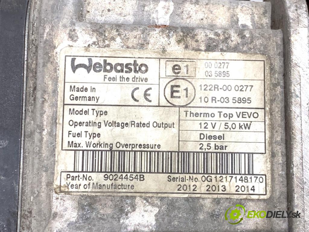 VOLVO XC60 I SUV 2012 158 kW D5 AWD 2400 Webasto THERMO TOP VEVO