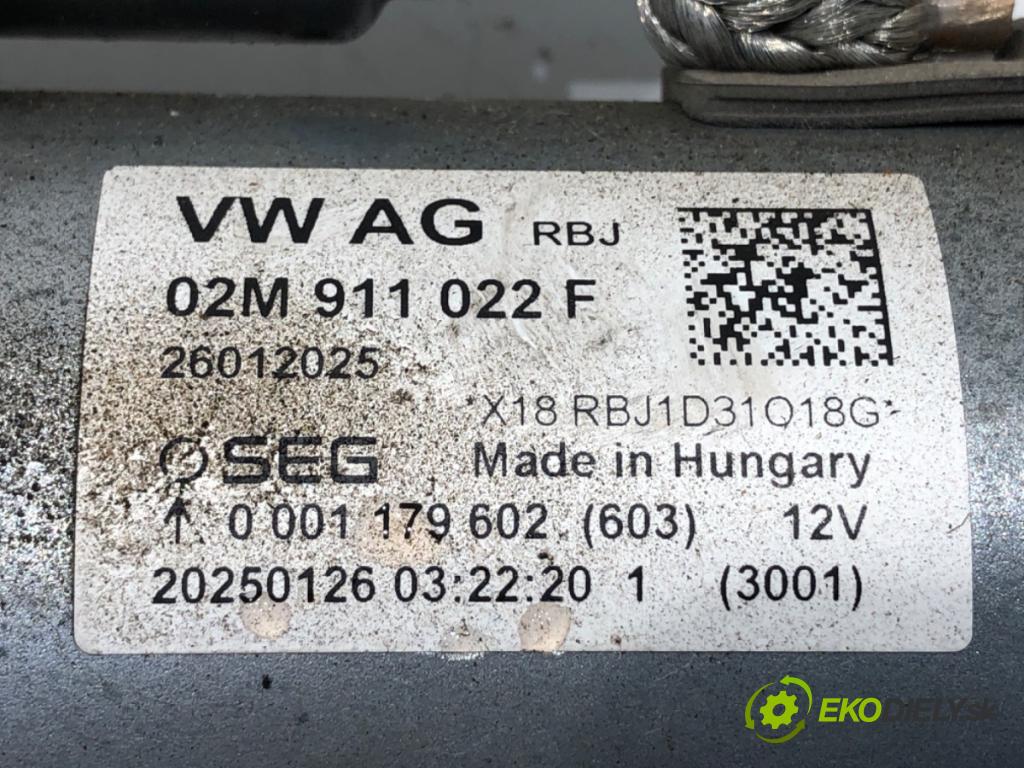 SKODA KAMIQ SUV 2025 110 kW 1.5 TSI 1495 Štartér 02M911022F (Štartér)