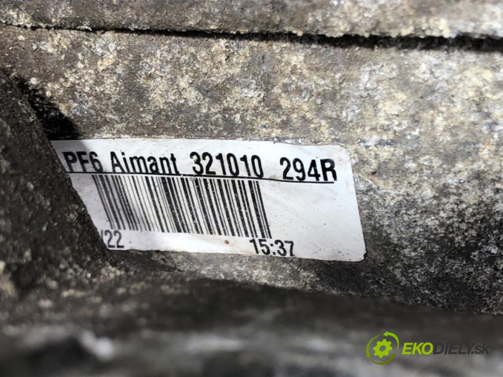RENAULT MASTER III Skrzynia 2023 120 kW 2.3 dCi 165 FWD (FV0P, FV0U, FV11, FV12) 2298 převodovka PF6062 (Převodovka)