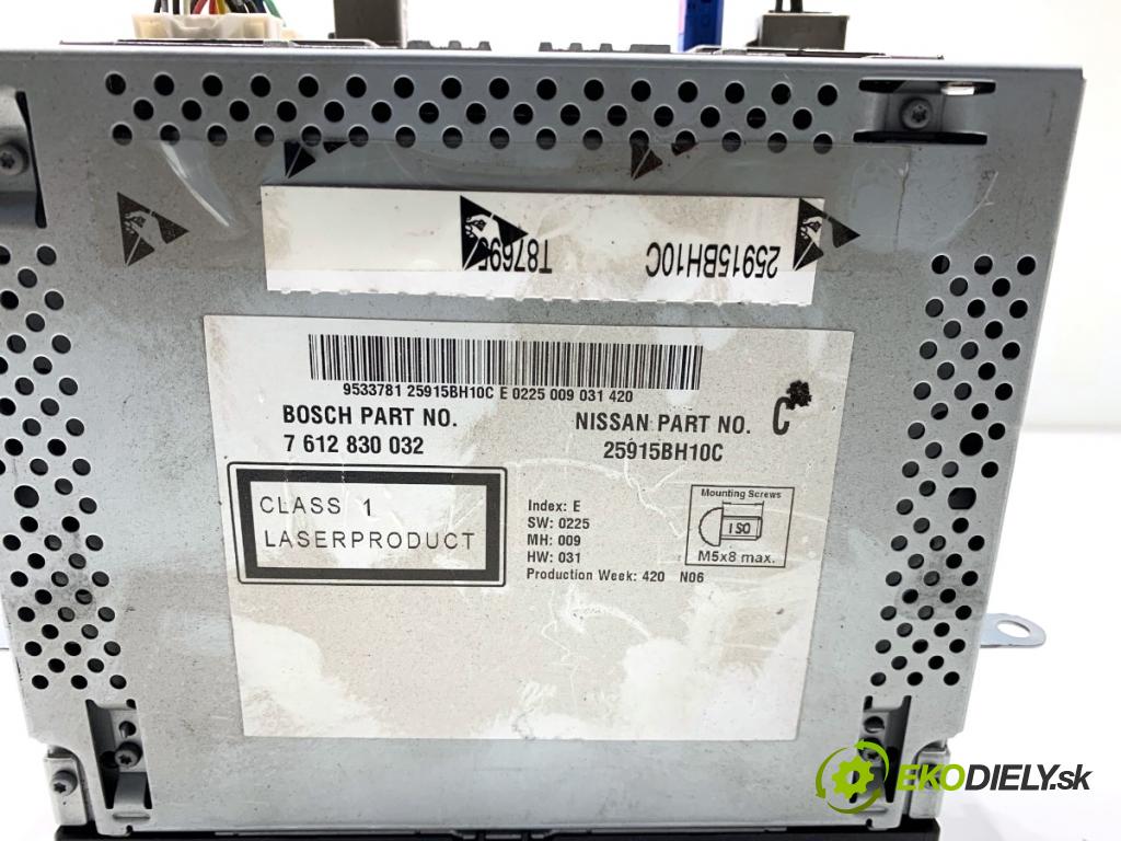 NISSAN QASHQAI J10 SUV 2011 104 kW 2.0 1997 RADIO 25915BH10C (Audio zariadenie)