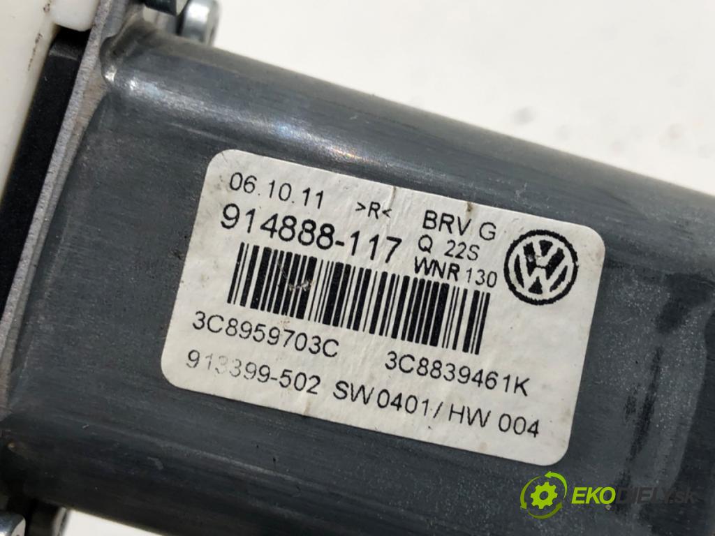 VW PASSAT CC B6 coupe 2011 103 kW 2.0 TDI 1968 Motor sťahovania okna pravy zad 3C8959703C