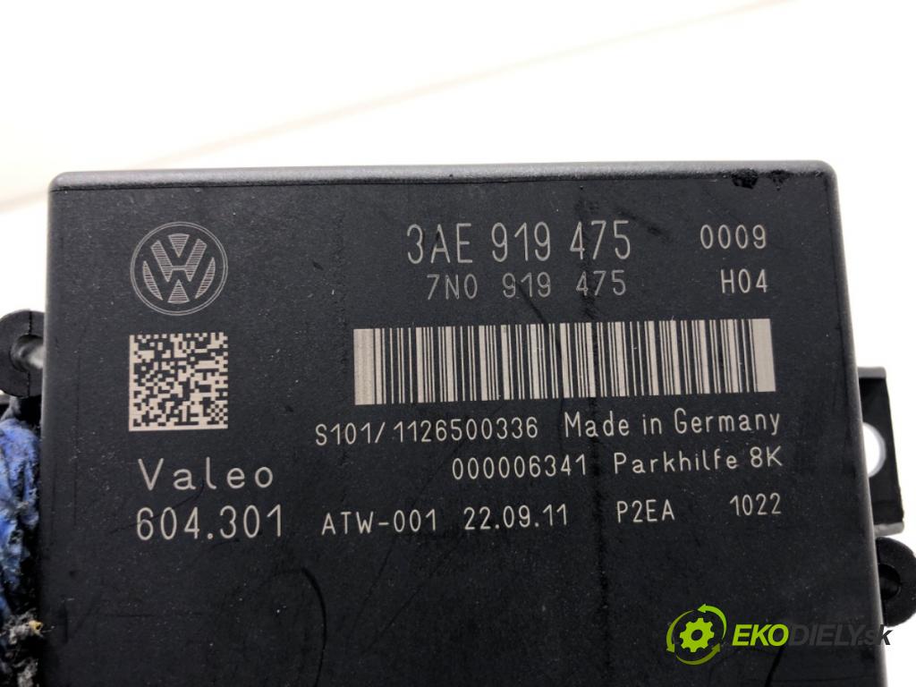 VW PASSAT CC B6 coupe 2011 103 kW 2.0 TDI 1968 Modul PDC 3AE919475 (Riadiaca jednotka ostatné)