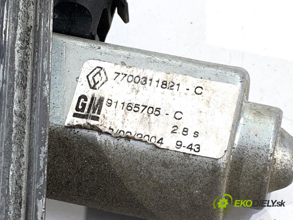 RENAULT TRAFIC II Autobus 2004 99 kW 2.5 dCi 135 (JL0D) 2463 Mechanizmus okna pravy predný 7700311821C
