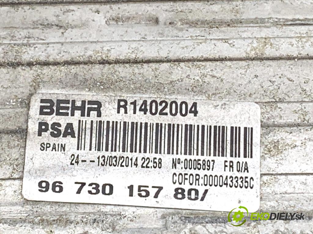CITROEN DS5 liftback 2014 133 kW 2.0 BlueHDi 180 1997 intercooler 9673015780 (Intercooler (chladič nasávaného vzduchu))
