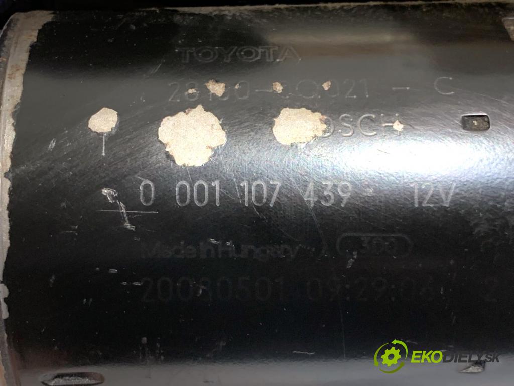 PEUGEOT 107 liftback 2008 50 kW 1.0 998 startér 0001107439 (Startér)