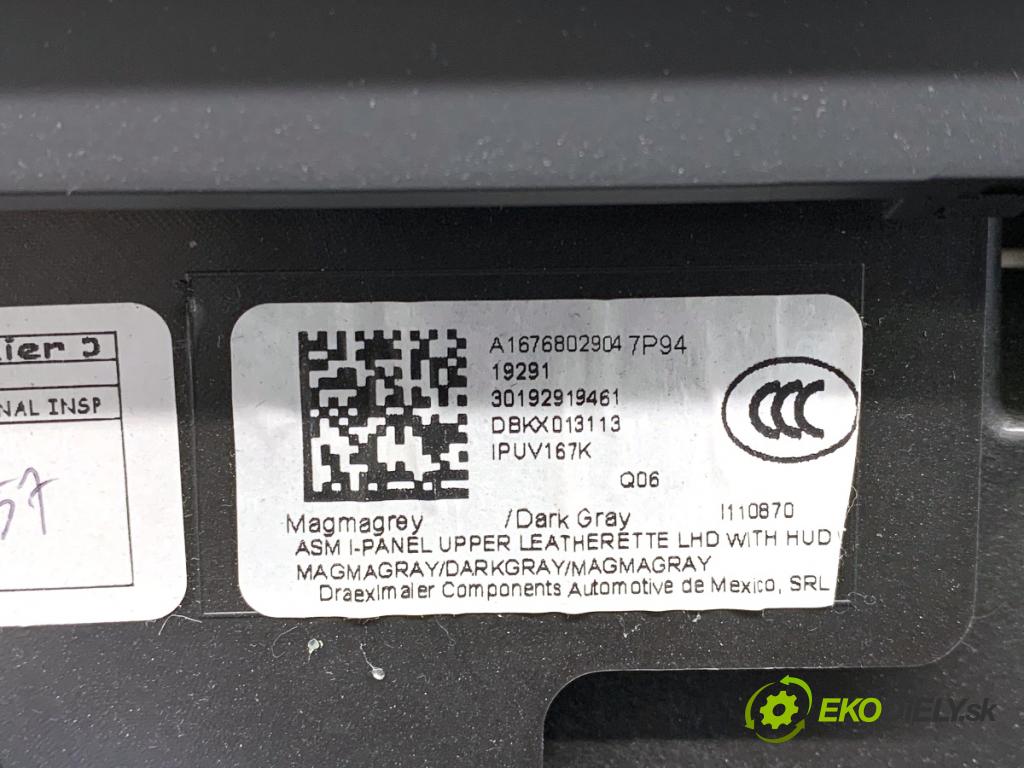 MERCEDES-BENZ GLE SUV 2020 270 kW GLE 450 EQ Boost 4-matic (167.157) 2498 Palubná doska VANKÚŠ: spolujazdca A1676802904 A1678607801
