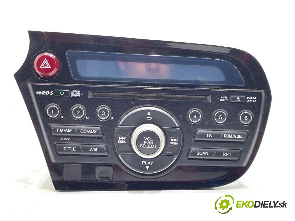HONDA INSIGHT liftback 2009 73 kW 1.3 IMA (ZE2) 1339 RADIO 39100-TM8-G01 (Audio zařízení)