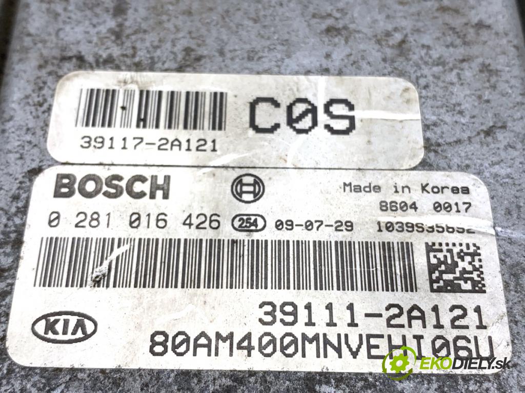 KIA SOUL I liftback 2009 94 kW 1.6 CRDi 128 1582 riadiaca jednotka Motor 39111-2A121 (Riadiaca jednotka)