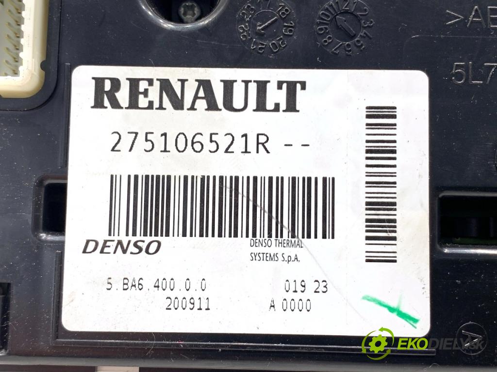 RENAULT MASTER III Skrzynia 2023 120 kW 2.3 dCi 165 FWD (FV0P, FV0U, FV11, FV12) 2298 Panel ovládaní topení 275106521R (Páčky pod volantem)