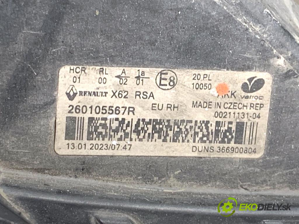RENAULT MASTER III Skrzynia 2023 120 kW 2.3 dCi 165 FWD (FV0P, FV0U, FV11, FV12) 2298 světlomet pravý přední část 260105567R