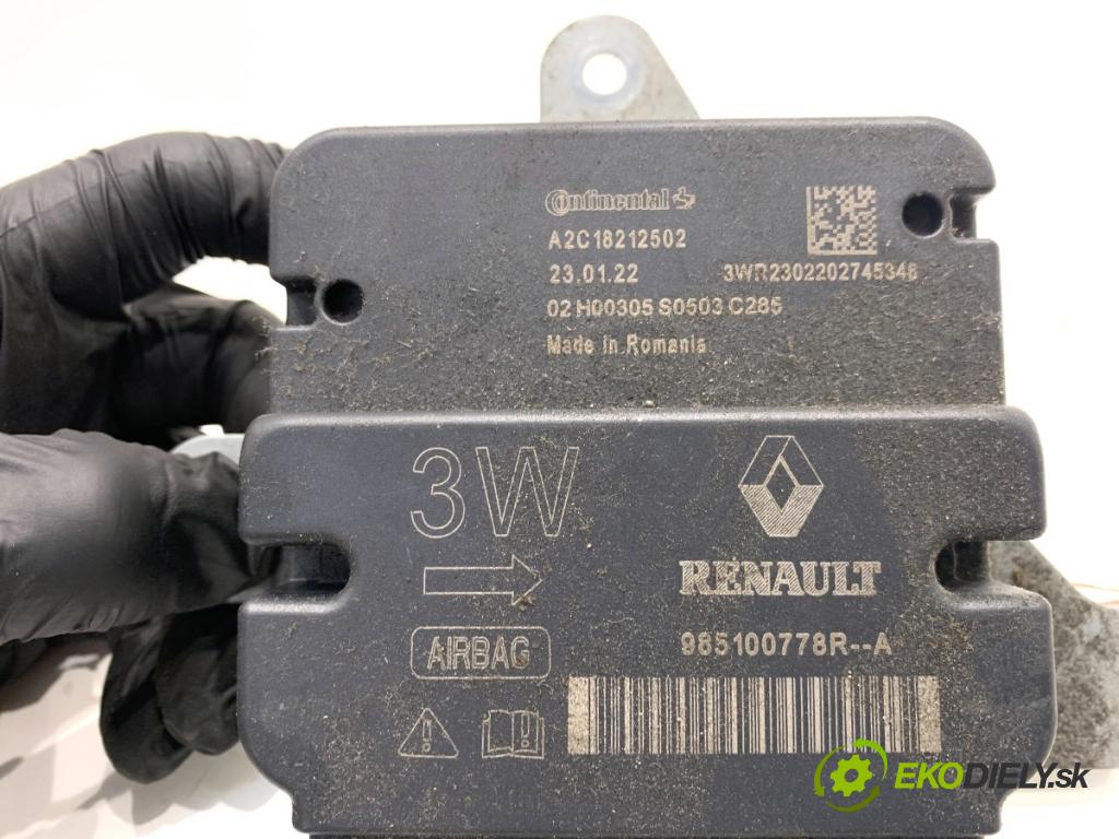 RENAULT MASTER III Skrzynia 2023 120 kW 2.3 dCi 165 FWD (FV0P, FV0U, FV11, FV12) 2298 senzor airbag 985100778R (Snímač)