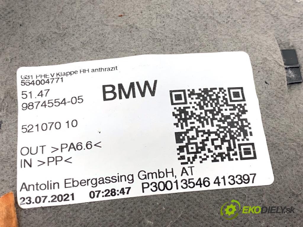 BMW G31 Kombi 2021 135 kW 530 e Plug-in-Hybrid xDrive 1998 Clona čalúnenie kufra pravy 9874554