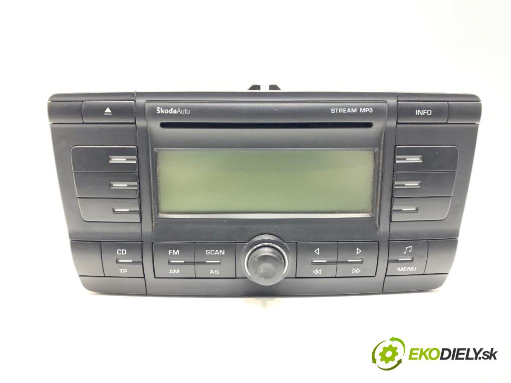 SKODA OCTAVIA II Kombi 2008 77 kW 1.9 TDI 1896 RADIO 1Z0035161C (Audio zařízení)