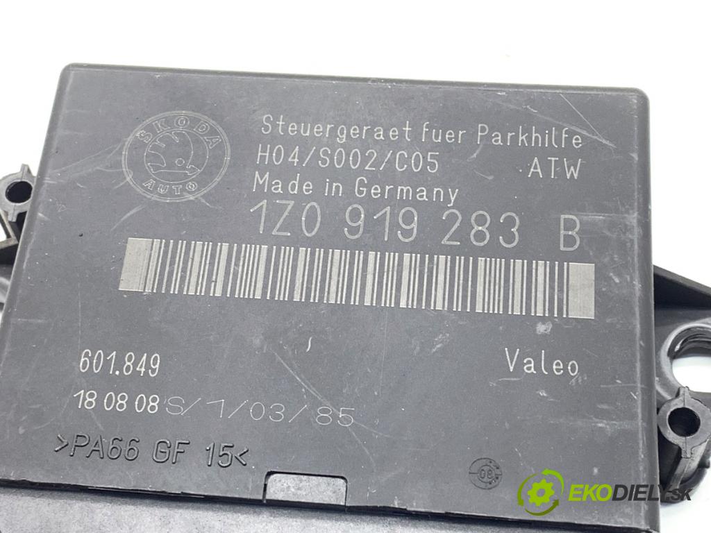 SKODA OCTAVIA II Kombi 2008 77 kW 1.9 TDI 1896 Modul PDC 1Z0919283B (Riadiaca jednotka ostatné)