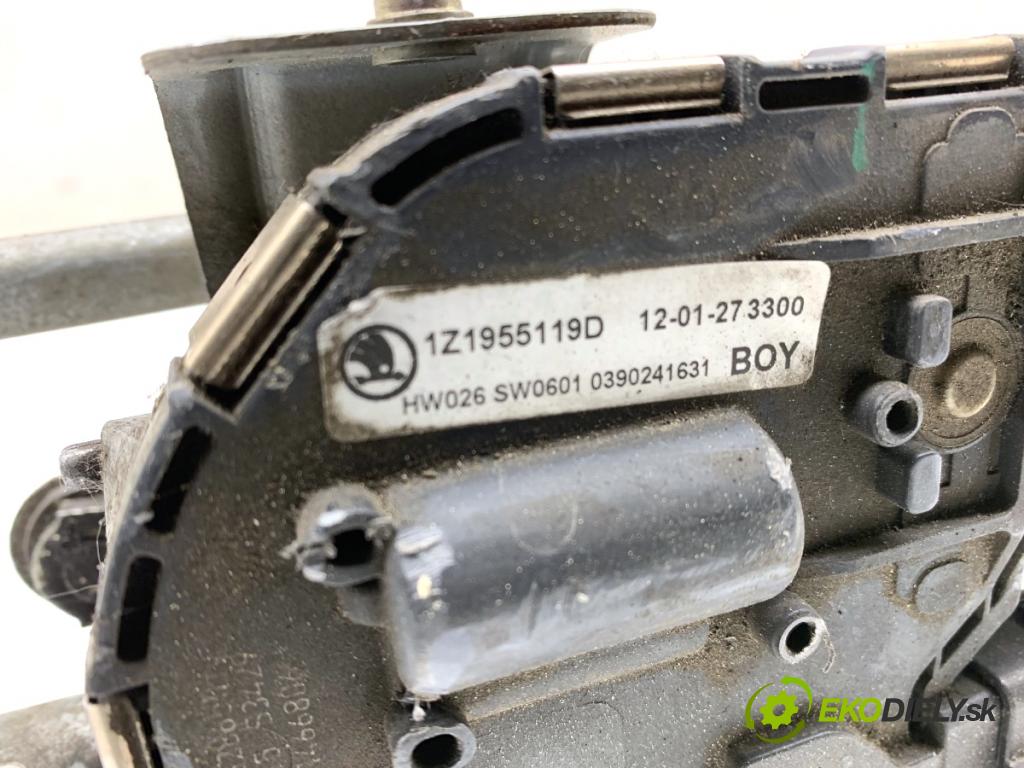 SKODA OCTAVIA II Kombi 2008 77 kW 1.9 TDI 1896 Mechanizmus stieračov predný 1Z1955023E (Motorček stieračov predný)