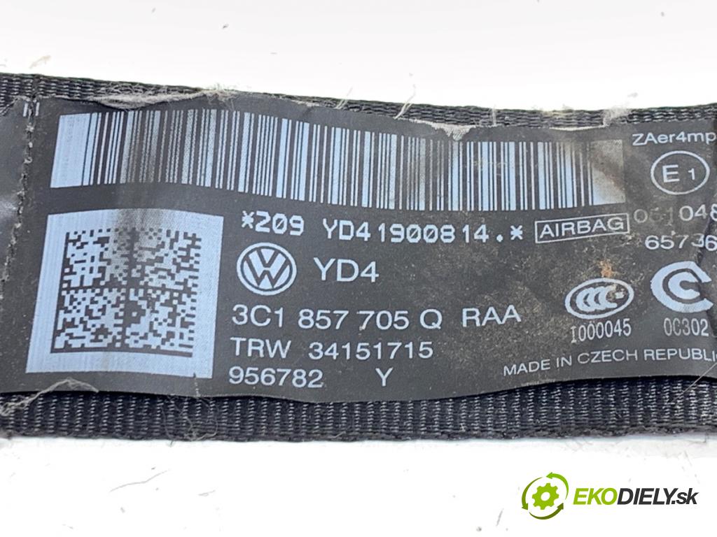 VW PASSAT B7 Kombi 2014 103 kW 2.0 TDI 1968 Držiak BEZPEČNOSŤ ľavy predný 3C1857705Q