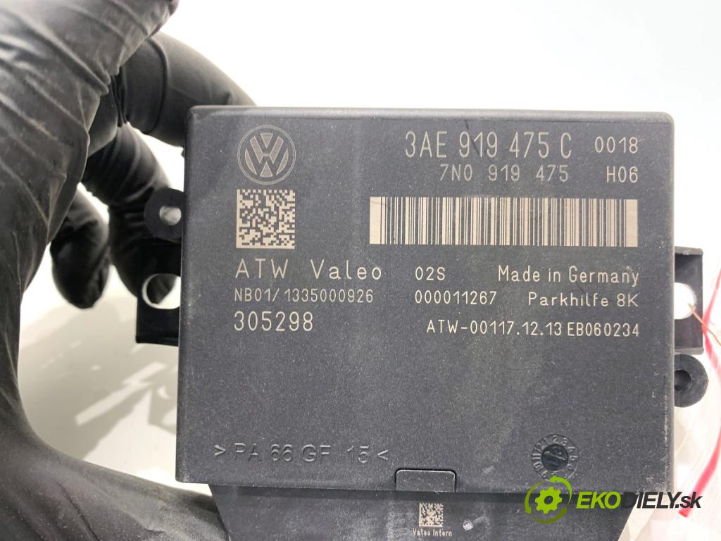 VW PASSAT B7 Kombi 2014 103 kW 2.0 TDI 1968 modul PDC 3AE919475C (Řídící jednotka ostatní)