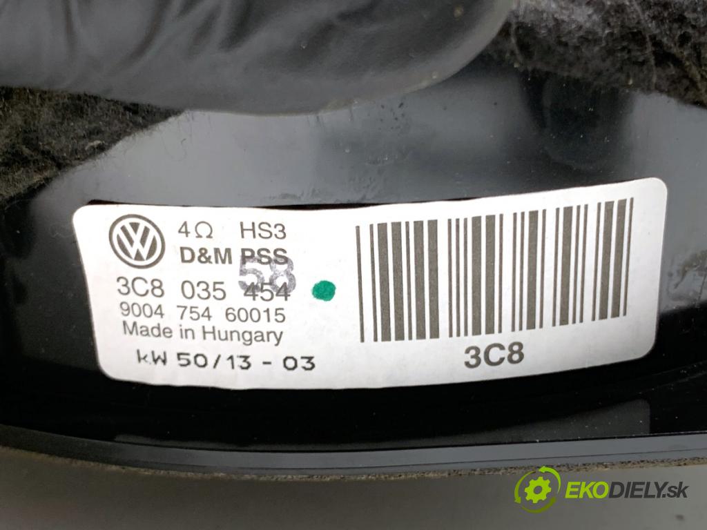 VW PASSAT B7 Kombi 2014 103 kW 2.0 TDI 1968 reproduktor Dvere predný ľavy 3C8035454