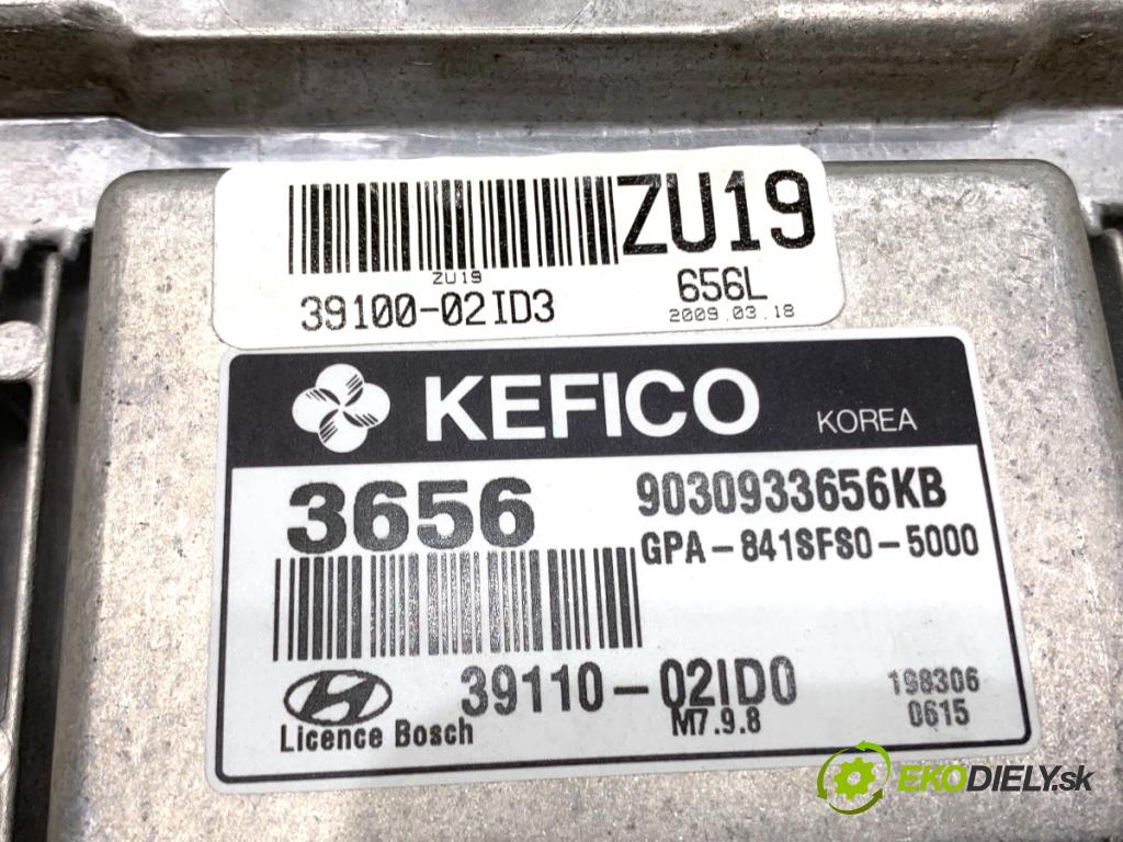 HYUNDAI i10 liftback 2009 49 kW 1.1 1086 řídící jednotka motora 39110-02ID0 (Řídicí jednotka)