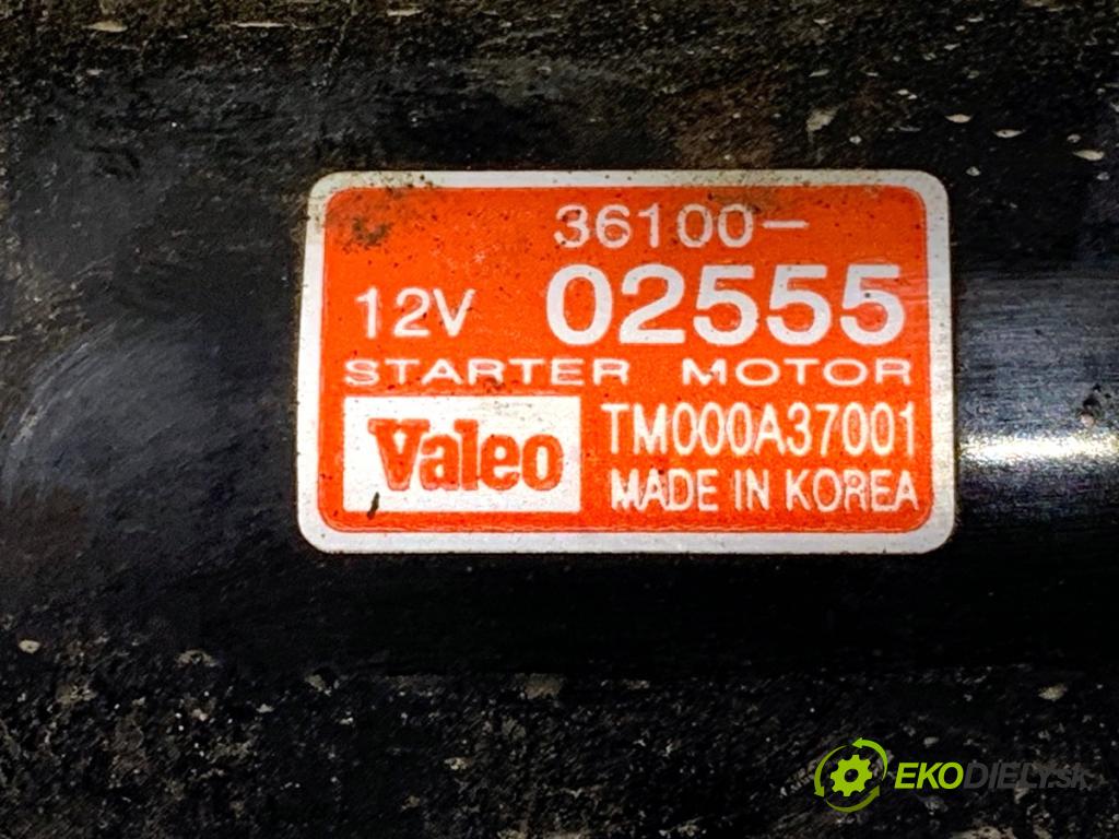 HYUNDAI i10 liftback 2009 49 kW 1.1 1086 startér 36100-02555 (Startér)