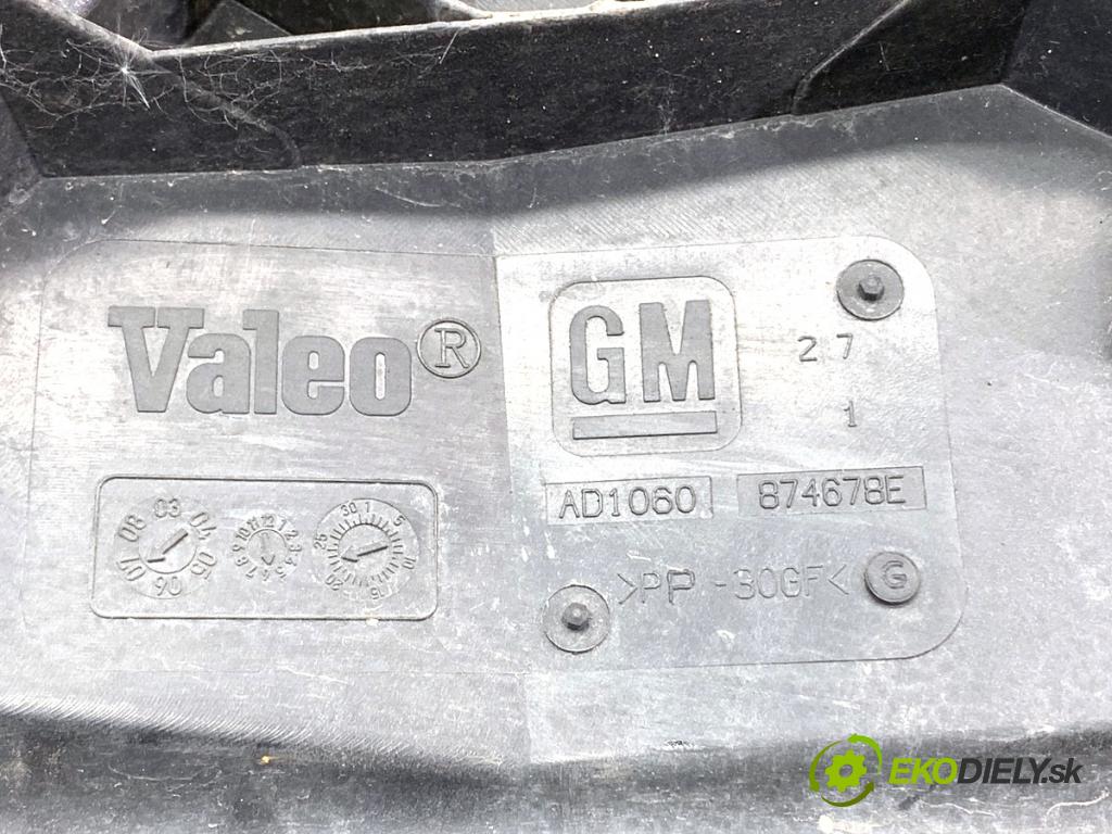 SAAB 9-3 sedan 2008 110 kW 1.9 TiD 1910 Ventilátor chladiča 13123751 (Ventilátor)