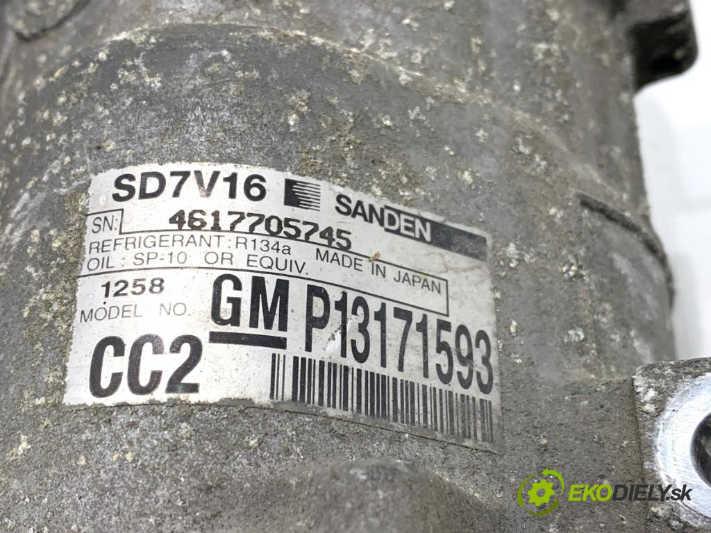 SAAB 9-3 sedan 2008 110 kW 1.9 TiD 1910 Kompresor klimatizácie P13171593 (Kompresor klimatizácie)