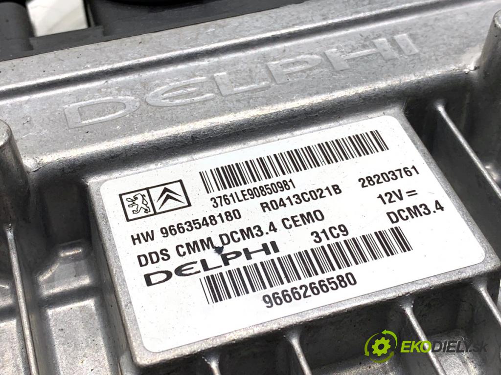 CITROEN C5 III sedan 2009 103 kW 2.0 HDi 140 1997 řídící jednotka motora 9666266580 (Řídicí jednotka)