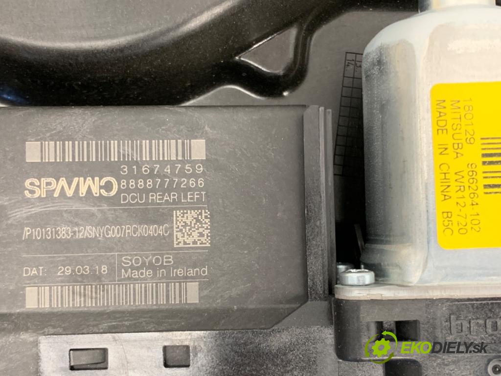 VOLVO XC60 II SUV 2018 140 kW D4 AWD 1969 mechanismus okna levý zadní část 31674759