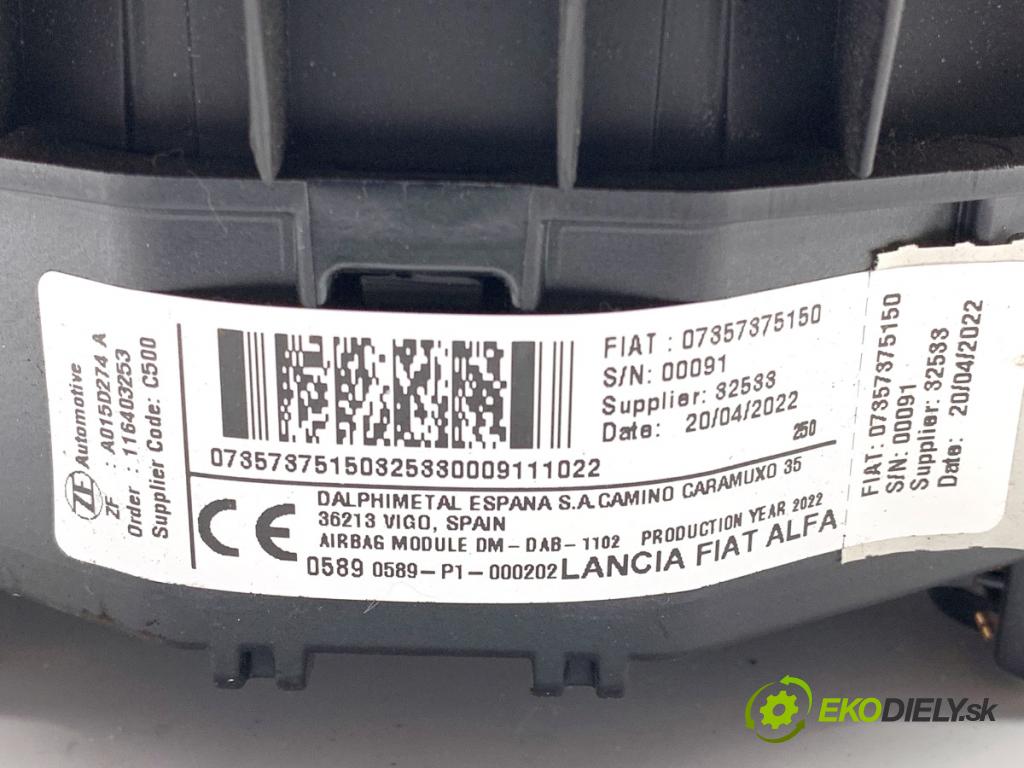 OPEL MOVANO C Platforma / podwozie 2022 103 kW 2.2 D 2179 AirBag volantu 07357375150 (Airbag)
