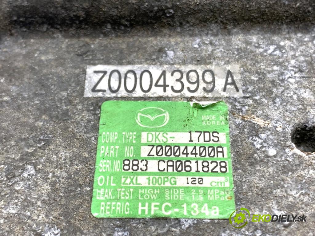 MAZDA 6 GH Kombi 2008 108 kW 2.0 MZR (GHEFW) 1999 Kompresor klimatizácie Z0004400A (Kompresor klimatizácie)