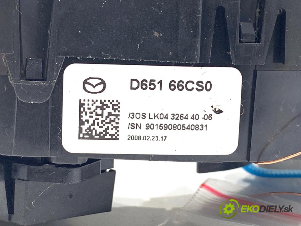 MAZDA 6 GH Kombi 2008 108 kW 2.0 MZR (GHEFW) 1999 Snímač uhlu uhlu D65166CS0