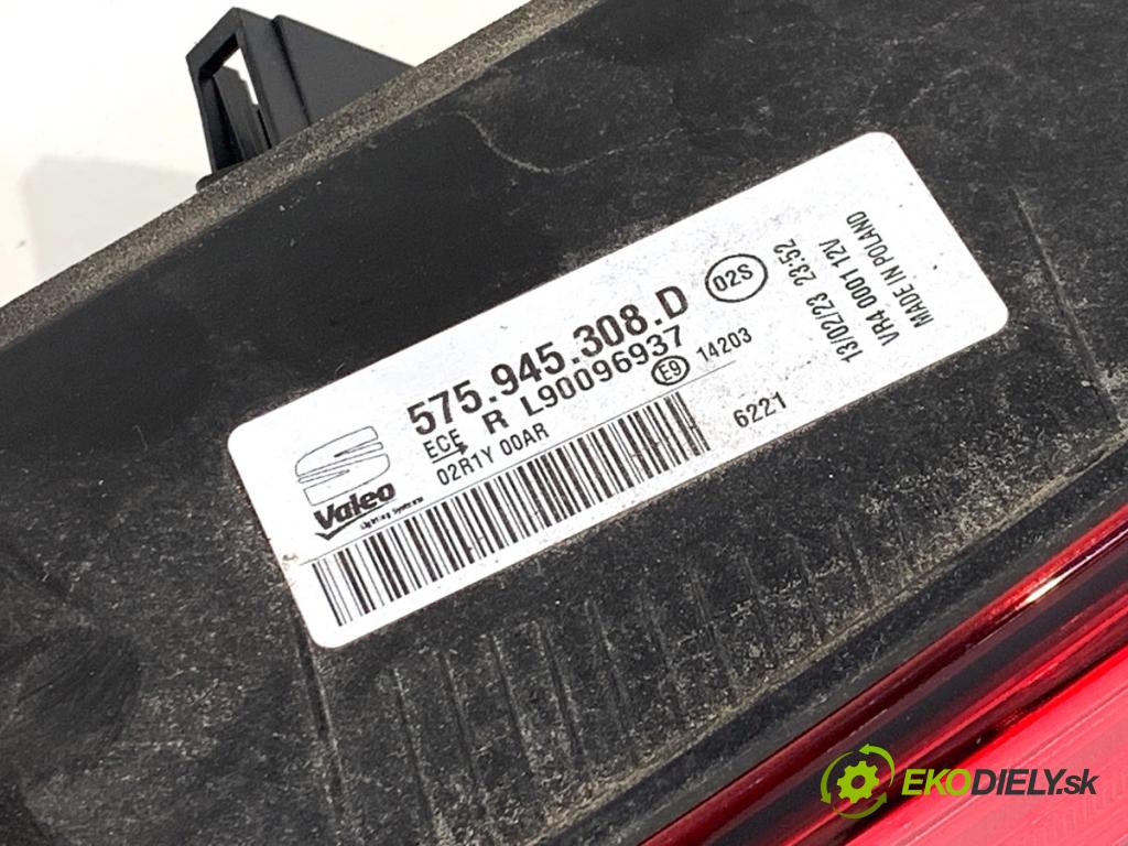 SEAT ATECA SUV 2023 110 kW 1.5 TSI 1495 světlo zadní část pravá vnitřní 575945308D (Klika dveří ostatní)