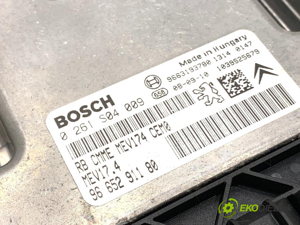 PEUGEOT 207 liftback 2008 70 kW 1.4 16V 1397 řídící jednotka motora 9665291180 (Řídicí jednotka)