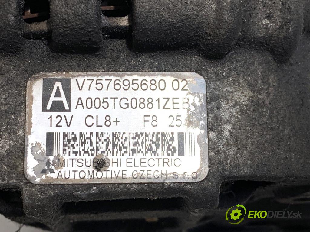 PEUGEOT 207 liftback 2008 70 kW 1.4 16V 1397 Alternátor V757695680 (Alternátor)