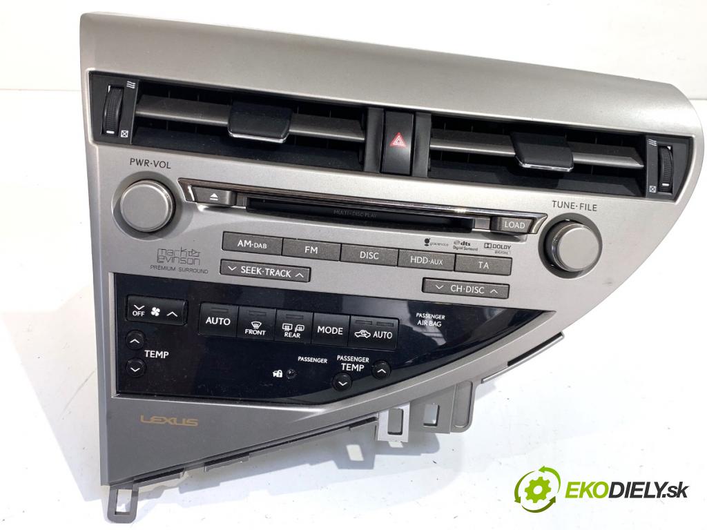 LEXUS RX SUV 2009 183 kW 450h (GYL10_) 3456 RADIO 86120-48J00 (Audio zariadenie)