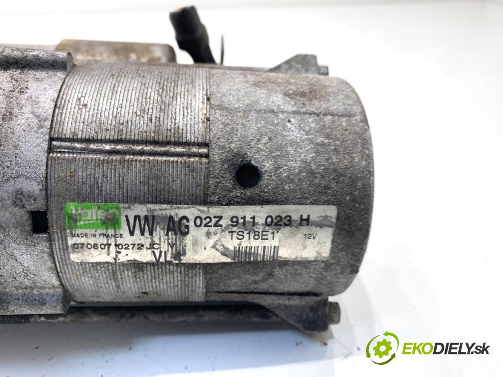 VW POLO IV 9N liftback 2007 51 kW 1.4 TDI 1422 startér 02Z911023H (Startér)